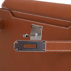 Kelly Depeches 25 Pouch Fauve Galop D’ Vache Palladium Hardware