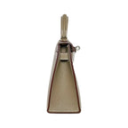 Kelly Sellier Craie and Trench Epsom Brushed Palladium Hardware