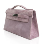 Kelly Pochette Lilac Doblis Suede Palladium
