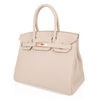 Birkin 30 Bag Craie Togo Leather with Rose Gold Hardware