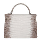 Limited Edition Kelly 32 Bag in Himalaya Crocodile with Palladium Hardware