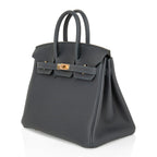 Birkin 25 Bag Vert Rousseau Togo Gold Hardware