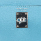 Kelly 20 Mini Sellier Bag Rare Blue Celeste Chevre Palladium