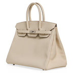 Birkin 35 Bag Craie Epsom Palladium Hardware