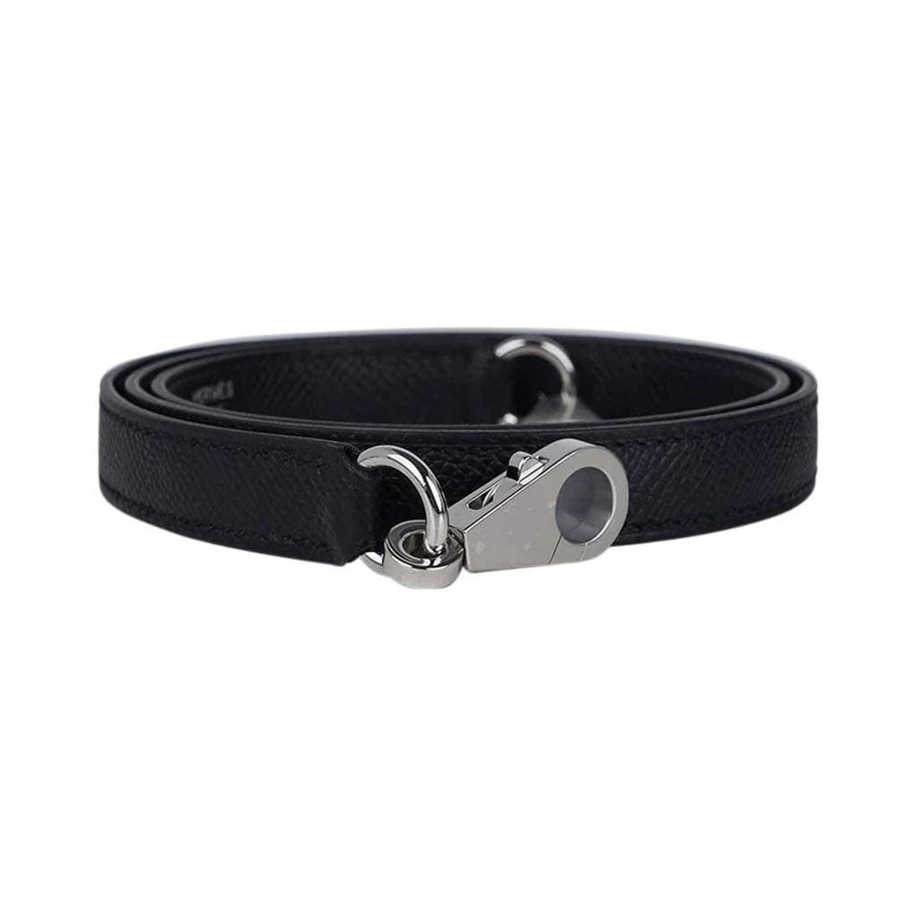 Kelly 28 Sellier Bag Black Epsom Leather with Palladium Hardware