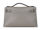 Kelly Pochette Gris Asphalte Swift Gold Hardware