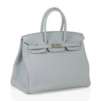 Birkin 35 Bag Blue Bleu Pale Togo Palladium Hardware