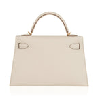 Kelly 20 Mini Sellier Bag Craie Epsom Leather Gold Hardware