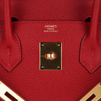 Birkin 30 Bag Lipstick Rouge Vif Togo Leather with Gold Hardware