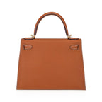 Kelly 28 Sellier Bag Gold Epsom Leather with Gold Hardware