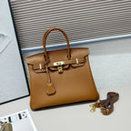 Birkin Gold Tan Togo Leather 25cm Togo calfskin leather Gold accessories