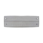 Limited Edition Mini Kelly 20 Sellier Matte Gris Perle Alligator Bag Palladium Hardware