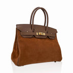 Limited Edition Birkin 30 Grizzly Bag Alezan Permabrass Hardware