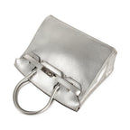Limited Edition Birkin 30 Bag Silver Metallic Chevre Leather with Palladium Hardware