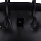 Birkin 35 Bag So Black Box Leather Limited Edition Very Rare