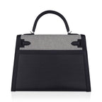 Kelly 32 Sellier Bag Toile H Berline & Plume Swift Leather with Palladium Hardware