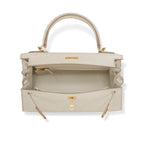 Kelly With Beton Ostrich Sellier Gold Harrdware