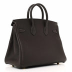 Birkin 25 Togo handbag is made of extremely soft calfskin