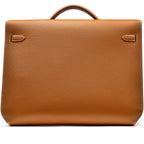 Kelly Depeches 36 Briefcase Gold Epsom horizontal FR trendy frosted leather casual bag
