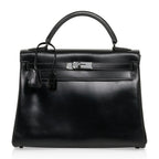 Kelly 32 So Black Bag Box Leather Limited Edition