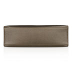 Kelly Pochette Metallic Bronze Clutch Bag Chevre Palladium