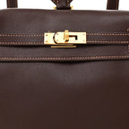 Kelly Ado Backpack 20 Chocolate Gulliver Palladium Hardware