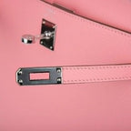 Kelly 25 Sellier Bag Pink Rose Confetti Palladium Hardware Epsom Leather