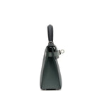 Kelly 20 II Vert Amande and Black Epsom Mini Palladium Hardware