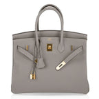 Birkin 35 Bag Gris Asphalte Togo Gold Hardware