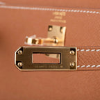 Kelly 25 Sellier Bag Gold Epsom Leather with Gold Hardware