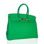 Birkin 35 Bag Bamboo Togo Leather with Gold Hardware