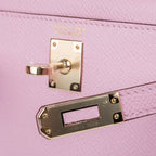 Kelly 20 Mini Sellier Bag Mauve Sylvestre Epsom Permabrass Hardware