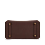 Birkin 25 Gold Hardware Chocolat Togo Quilted Epsom Leather Golden Lock