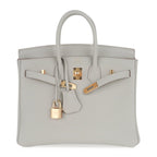 Birkin 25 Bag Gris Perle Togo Gold Hardware