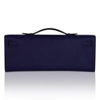 Kelly Cut Bag Blue Encre Swift with Gold Hardware