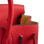 Verso Birkin 30 Bag Rouge Tomate & Natural Sable Togo Leather with Palladium Hardwre