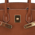 Birkin 30 Bag Barenia Faubourg Leather with Gold Hardware