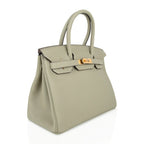Birkin 30 Bag Sage (Sauge) Clemence Leather Gold Hardware